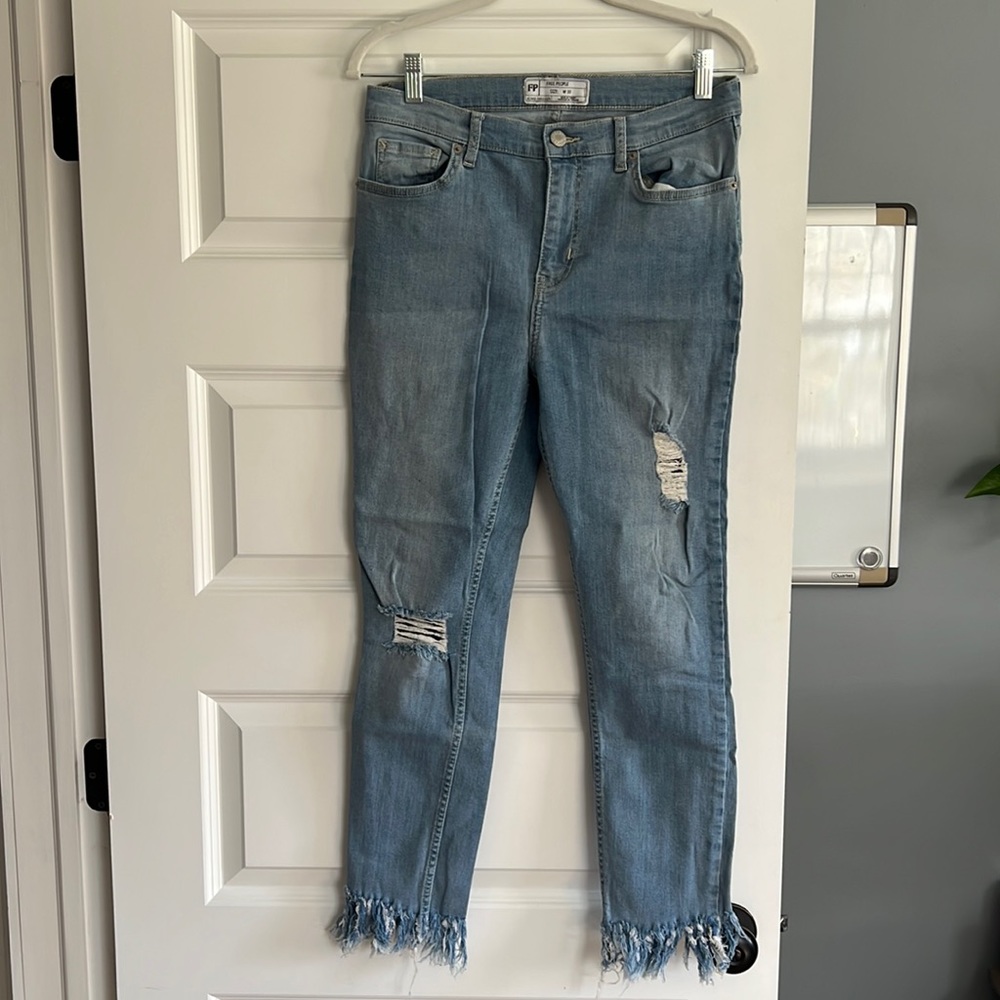 Free People distressed jeans